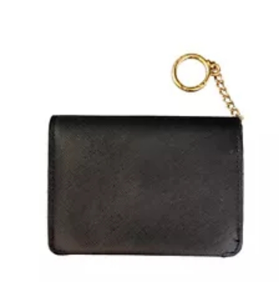 Michael Kors Black Gold Keychain Snap Wallet - Picture 4 of 4